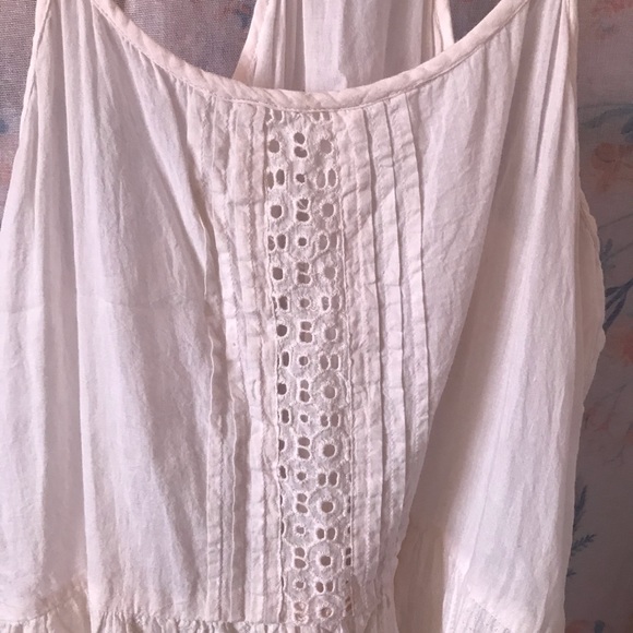 Forever21 White Lace Peplum Tank - Picture 2 of 8